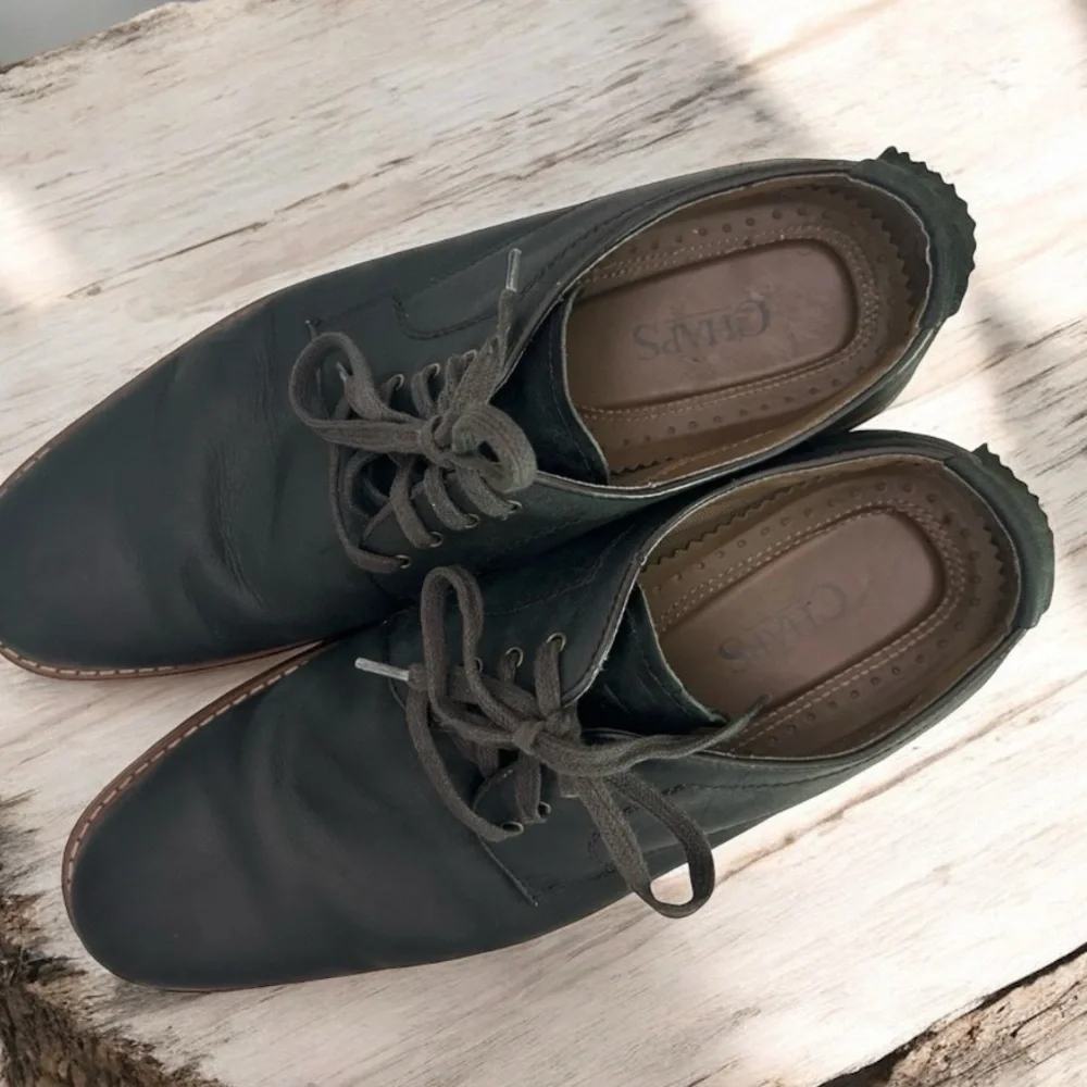 Chaps Casual Lace Up Shoes - Black/Brown, Size 11.5M‎